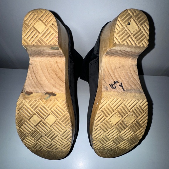 No.6 Pull-on Shearling Mid-Heel Boots Blue Suede size 36 Women SZ 6 EUC - Picture 8 of 10